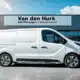 White lease company car for Van den Hurk Bedrijfswagens in Helmond, under a clear sky, symbolising quality and reliability.