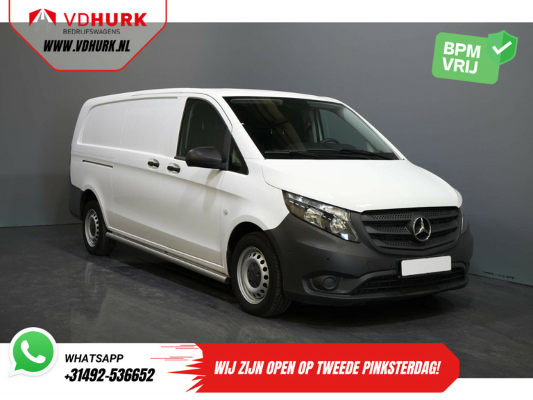 Mercedes-Benz Vito Van 114 CDI Aut. L3 XL RWD BPM БЕЗКОШТОВНО! Круїз / PDC / Кондиціонер / Бічні панелі