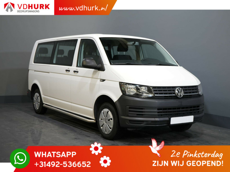 Volkswagen Transporter Kombi Passenger Transport T6 2.0 TDI EURO6 L2H1 € 21,107,- Incl. VAT (BPM Free) Combi/ Kombi/ 9 Person/ 9 P/ Airco/ Sidebars