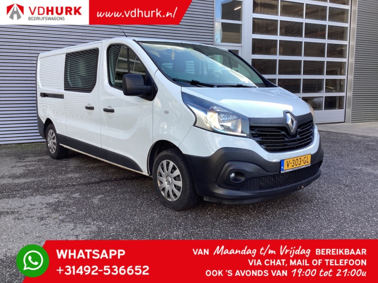 Renault Trafic Bestelbus 1.6 dCi 120 pk L2 DC Dubbel Cabine 6 Pers./ Cruise/ Airco