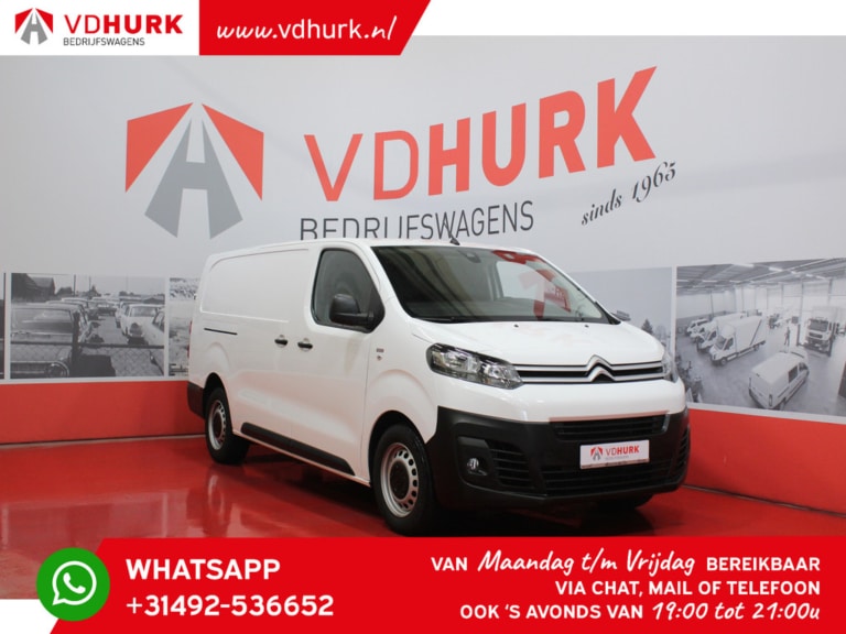 Citroën Jumpy Bestelbus 2.0 145 pk Aut. L3 Standkachel/ Climate/ CarPlay/ Stoelverw./ 2.5t Trekverm./ Camera/ Cruise/ PDC