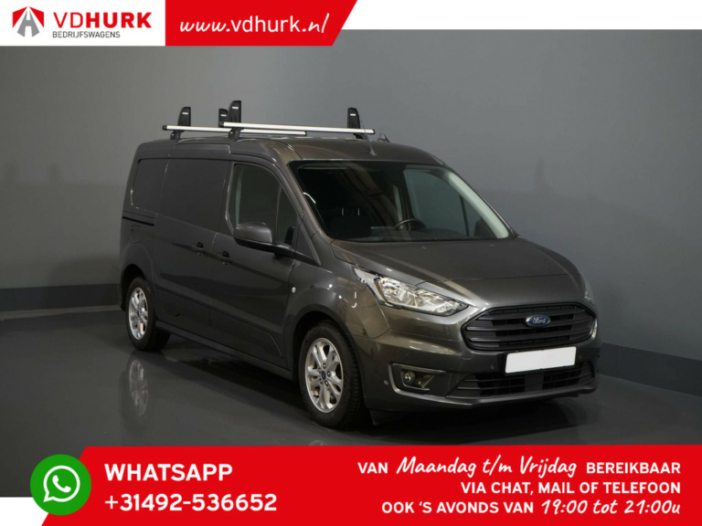 Ford Transit Connect Bestelbus 1.5 TDCI 120 pk Aut. L2 3Pers./ Inrichting/ Standkachel/ Stoelverw./ Carplay/ PDC/ Camera/ Cruise/ Airco