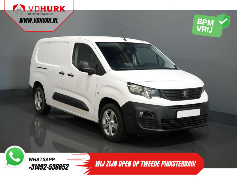 Peugeot Partner Van 1.5 HDI 130 hp Aut. L2 Long 3pers./ Stand heater/ Seatverw./ Carplay/ Camera/ PDC/ LMV/ Cruise/ Towbar/ Airco