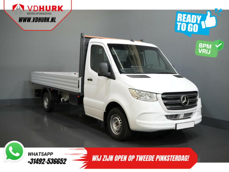 Mercedes-Benz Sprinter Open laadbak 317 CDI Aut. L3 Open body/ 3.5t Tow/ MBUX/ 4.3m body/ Seat heating/ Cruise/ Towbar