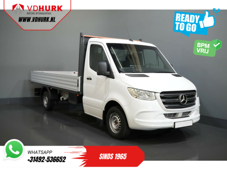 Mercedes-Benz Sprinter Open laadbak 317 CDI Aut. L3 Open body/ 3.5t Tow/ MBUX/ 4.3m body/ Seat heating/ Cruise/ Towbar