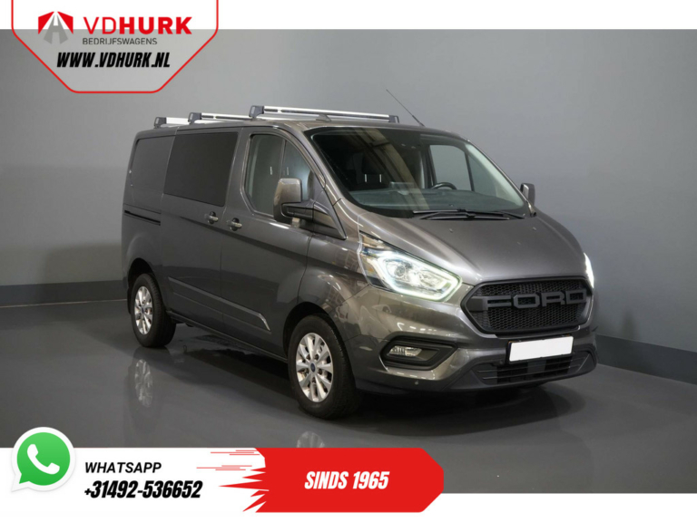 Ford Transit Custom Van 2.0 TDCI 130 cv Aut DC Doppia Cabina Limited 2x Porta scorrevole/ CarPlay/ Seatverw./ Cruise/ LMV/ Navi/ Cruise/ PDC
