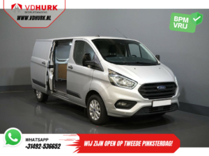Ford Transit Custom Bestelbus 2.0 TDCI 130 pk L2 BPM VRIJ! NL Auto/ Carplay/ Camera/ PDC/ Cruise/ LMV/ Trekhaak