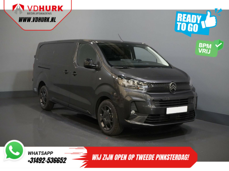 Citroën Jumpy Van 2.0 HDI 180 к.с. авт. L3 BPM FREE/ Віртуальний кокпіт/ 2.5т буксирний пристрій/ Carplay/ Navi/ Камера/ PDC/ Круїз/ Airco