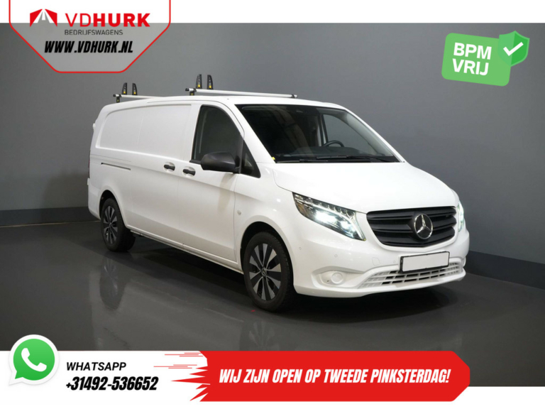 Mercedes-Benz Vito Bestelbus 119 CDI Aut. L3 XL ZGAN (DEMO) BPM VRIJ! Standkachel/ Inrichting/ LED/ Stoelverw./ CarPlay/ Camera/ Navi/ LMV/ Cruise/ PDC/ Trek