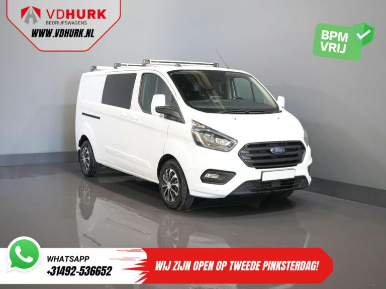 Ford Transit Custom Van 2.0 TDCI 170 cv Aut. L2 DC Doppia Cabina BPM FREE Bi-Xenon/ 2x Porte scorrevoli/ Riscaldatore a cavalletto/ CarPlay/ Riscaldamento sedili/ Crociera/ Climatizzatore/ Traino