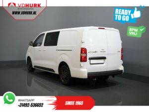 Citroën Jumpy Bestelbus 2.0 HDI 180 pk Aut. DC Dubbel Cabine BPM VRIJ! 2x Schuifdeur/ Virtual Cockpit/ Navi/ Carplay/ Camera/ PDC/ Cruise/ Trekhaak/ Air