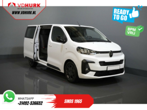 Citroën Jumpy Bestelbus 2.0 HDI 180 pk Aut. DC Dubbel Cabine BPM VRIJ! 2x Schuifdeur/ Virtual Cockpit/ Navi/ Carplay/ Camera/ PDC/ Cruise/ Trekhaak/ Air