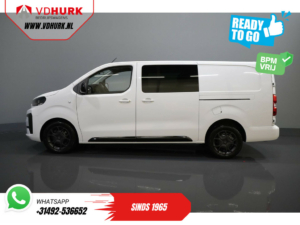 Citroën Jumpy Bestelbus 2.0 HDI 180 pk Aut. DC Dubbel Cabine BPM VRIJ! 2x Schuifdeur/ Virtual Cockpit/ Navi/ Carplay/ Camera/ PDC/ Cruise/ Trekhaak/ Air