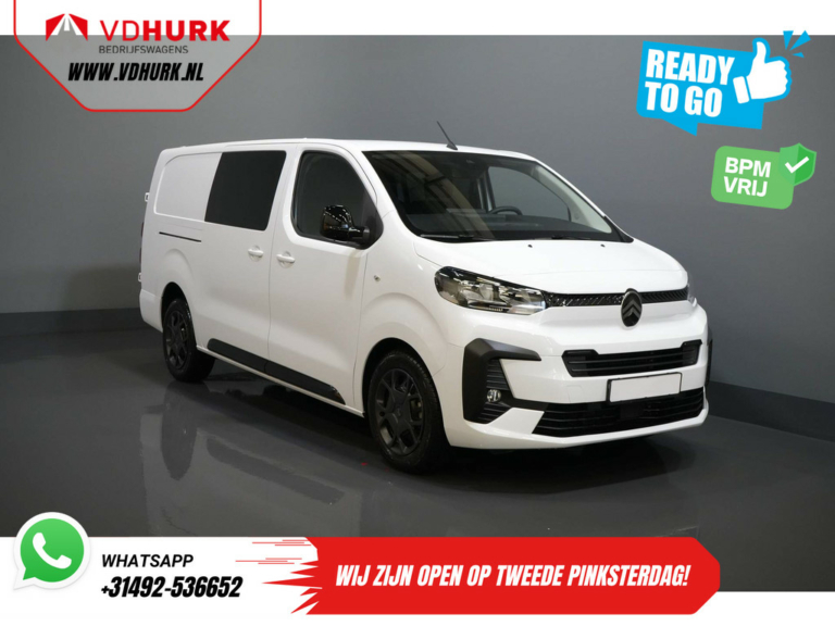 Citroën Jumpy Van 2.0 HDI 180 hp Aut DC Double Cab BPM FREE! 2x Sliding door/ Virtual Cockpit/ Navi/ Carplay/ Camera/ PDC/ Cruise/ Towbar/ Air