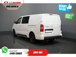 Citroën Jumpy Bestelbus 2.0 HDI 180 pk Aut. DC Dubbel Cabine BPM VRIJ! 2x Schuifdeur/ Virtual Cockpit/ Navi/ Carplay/ Camera/ PDC/ Cruise/ Trekhaak/ Air