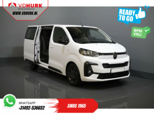 Citroën Jumpy Bestelbus 2.0 HDI 180 pk Aut. DC Dubbel Cabine BPM VRIJ! 2x Schuifdeur/ Virtual Cockpit/ Navi/ Carplay/ Camera/ PDC/ Cruise/ Trekhaak/ Air