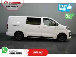 Citroën Jumpy Bestelbus 2.0 HDI 180 pk Aut. DC Dubbel Cabine BPM VRIJ! 2x Schuifdeur/ Virtual Cockpit/ Navi/ Carplay/ Camera/ PDC/ Cruise/ Trekhaak/ Air