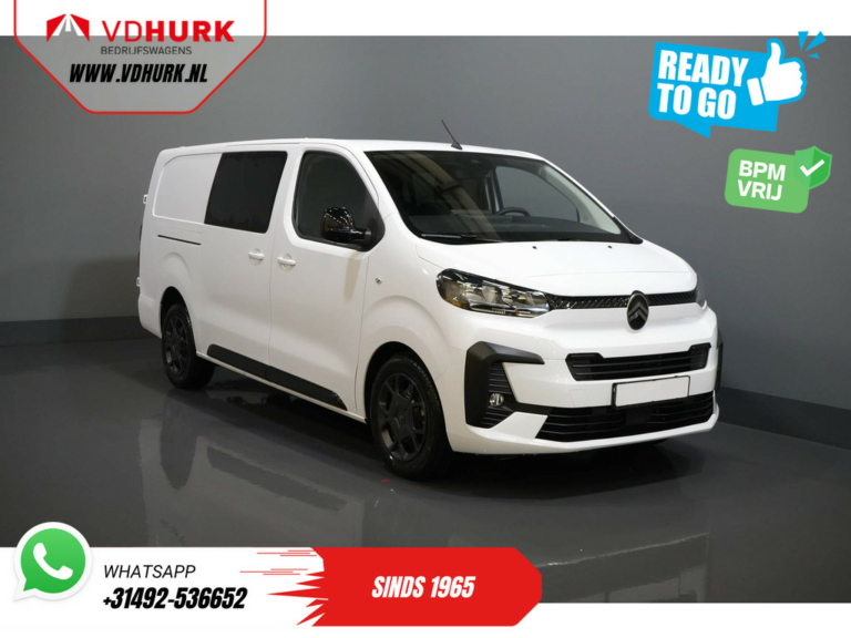 Citroën Jumpy Van 2.0 HDI 180 hp Aut DC Doppelkabine BPM FREE! 2x Schiebetür/ Virtual Cockpit/ Navi/ Carplay/ Kamera/ PDC/ Cruise/ Anhängerkupplung/ Air