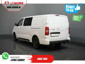 Citroën Jumpy Bestelbus 2.0 HDI 180 pk Aut. DC Dubbel Cabine BPM VRIJ! 2x Schuifdeur/ Virtual Cockpit/ Navi/ Carplay/ Camera/ PDC/ Cruise/ Trekhaak/ Air