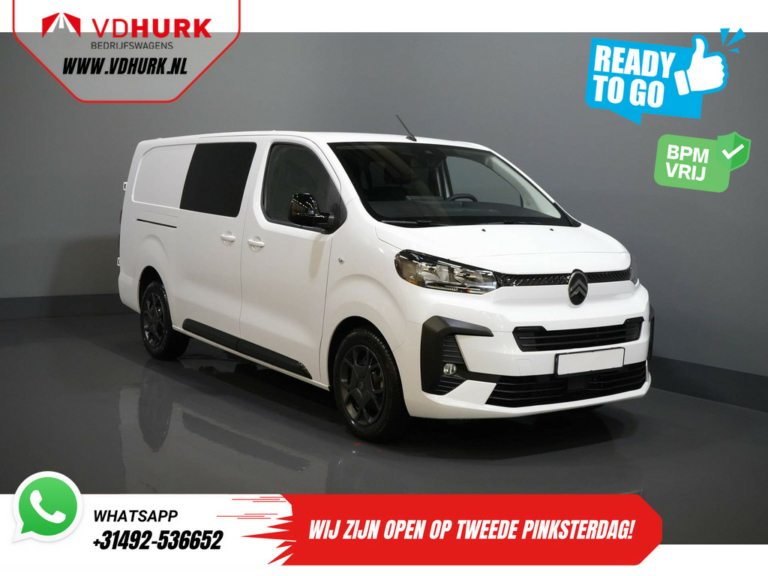 Citroën Jumpy Van 2.0 HDI 180 hp Aut DC Double Cab BPM FREE! 2x Sliding door/ Virtual Cockpit/ Navi/ Carplay/ Camera/ PDC/ Cruise/ Towbar/ Air