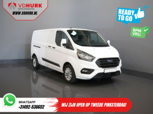 Ford Transit Custom Bestelbus 300 2.0 TDCI 130 pk Aut. L2 BPM VRIJ! Ready2Go 2xSchuifdeur/ Standkachel/ Stoelverw./ Carplay/ Cruise/ PDC V+A/ Camera