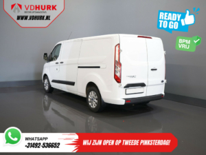 Ford Transit Custom Bestelbus 300 2.0 TDCI 130 pk Aut. L2 BPM VRIJ! Ready2Go 2xSchuifdeur/ Standkachel/ Stoelverw./ Carplay/ Cruise/ PDC V+A/ Camera