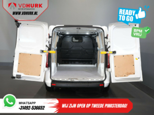 Ford Transit Custom Bestelbus 300 2.0 TDCI 130 pk Aut. L2 BPM VRIJ! Ready2Go 2xSchuifdeur/ Standkachel/ Stoelverw./ Carplay/ Cruise/ PDC V+A/ Camera