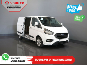 Ford Transit Custom Bestelbus 300 2.0 TDCI 130 pk Aut. L2 BPM VRIJ! Ready2Go 2xSchuifdeur/ Standkachel/ Stoelverw./ Carplay/ Cruise/ PDC V+A/ Camera