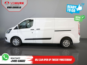 Ford Transit Custom Bestelbus 300 2.0 TDCI 130 pk Aut. L2 BPM VRIJ! Ready2Go 2xSchuifdeur/ Standkachel/ Stoelverw./ Carplay/ Cruise/ PDC V+A/ Camera