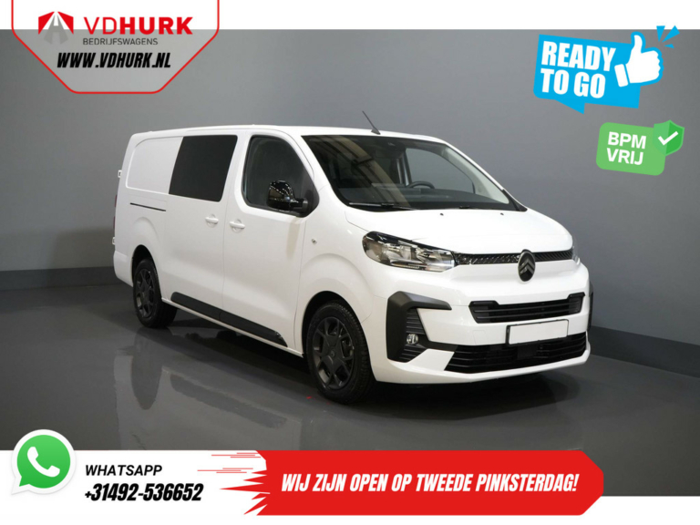 Citroën Jumpy Van 2.0 HDI 180 hp Aut DC Double Cab BPM FREE! 2x Sliding door/ Virtual Cockpit/ Navi/ Carplay/ Camera/ PDC/ Cruise/ Towbar/ Air
