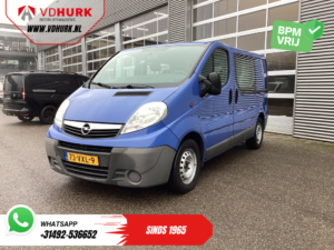 Opel Vivaro Bestelbus 2.5 CDTI 115 pk DC Dubbel Cabine MARGE 2x Schuifdeur/ 6 Pers./ Airco/ PDC/ Trekhaak