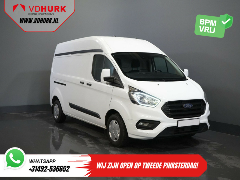 Ford Transit Custom Vans 2.0 TDCI 130 hp L2H2 Adapt.Cruise/ 2.8t Towingverm./ CarPlay/ Navi/ Airco/ PDC