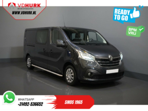 Renault Trafic Van 2.0 dCi 120 к.с. L2 DC Double Cab BPM БЕЗКОШТОВНО! Ready2Go 6 чол./ LED/ CarPlay/ Navi/ Cruise/ PDC/ Бокові панелі/ Фаркоп