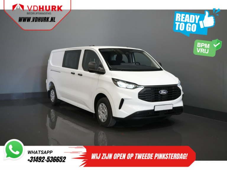 Ford Transit Custom Van 320 2.0 TDCI 136 к.с. L2 Trend BPM БЕЗКОШТОВНО! DC Double Cab / 5 років / 200 000 км Гарантія / Carplay / Клімат / Камера / PDC / Круїз