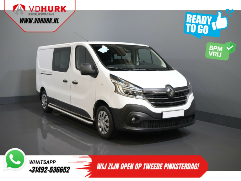 Renault Trafic Van 2.0 dCi 120 PS L2 DC Doppelkabine BPM FREE! Ready2Go LED/ 2x Schiebetür/ Sidebars/ Carplay/ Klima/ Kamera/ PDC/ Cruise/ Trekh