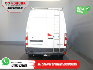 Renault Master Bestelbus 2.3 dCi 135 pk L2H2 BPM VRIJ! 2.5t Trekverm./ Climate/ Imperiaal + Ladder/ Standkachel/ Stoelverw./ PDC/ Trekhaak