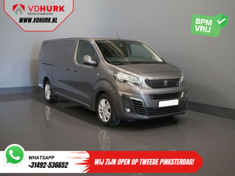 Peugeot Expert Bestelbus 2.0 HDI Aut. 180 pk L3 BPM VRIJ! 2x Elek. Schuif./ Alarm III/ LMV/ Carplay/ PDC/ Navi/ Keyless/ Airco
