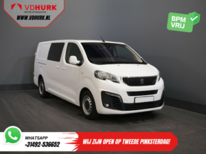 Peugeot Expert Van 2.0 HDI 125 ch Aut DC Double Cab Navi/ Caméra/ Croisière/ Airco/ Crochet d'attelage /PDC /Carplay