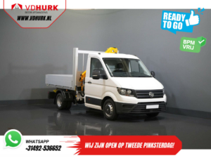 Volkswagen Crafter Open body 50 165 hp Effer 352S Crane/ Crane/ Autokran/ PTO/ Open body/ Double air