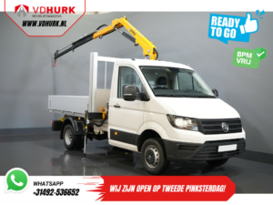 Volkswagen Crafter Open body 50 165 hp Effer 352S Crane/ Crane/ Autokran/ PTO/ Open body/ Double air