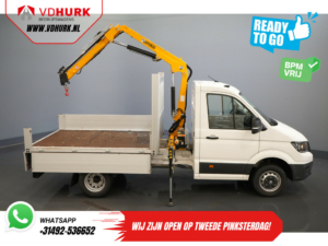 Volkswagen Crafter Open body 50 165 hp Effer 352S Crane/ Crane/ Autokran/ PTO/ Open body/ Double air