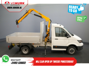 Volkswagen Crafter Open laadbak 50 165 pk Effer 352S Kraan/ Crane/ Kran/ Autokran/ PTO/ Open laadbak/ Dubbel Lucht