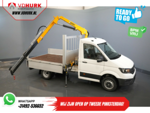 Volkswagen Crafter Open laadbak 50 165 pk Effer 352S Kraan/ Crane/ Kran/ Autokran/ PTO/ Open laadbak/ Dubbel Lucht