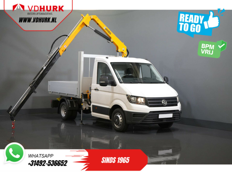 Volkswagen Crafter Carrocería abierta 50 165 CV Effer 352S Grúa/ Grúa/ Autokran/ Toma de fuerza/ Carrocería abierta/ Doble aire