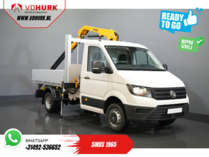 Volkswagen Crafter Відкритий кузов 50 165 к.с. Effer 352S Кран / Автокран / Автокран / Карданний вал / Відкритий кузов / Подвійне повітря