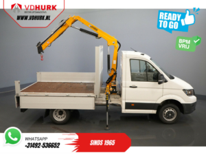 Volkswagen Crafter Відкритий кузов 50 165 к.с. Effer 352S Кран / Автокран / Автокран / Карданний вал / Відкритий кузов / Подвійне повітря