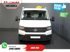 Volkswagen Crafter Pick-Up 50 165 к.с. Effer 352S Кран / Автокран / Автокран / Карданний вал / Відкритий вантажний ящик / Подвійне повітря