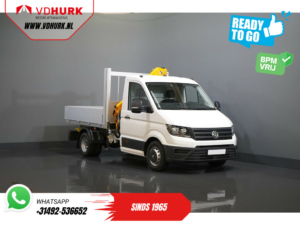 Volkswagen Crafter Pick-Up 50 165 к.с. Effer 352S Кран / Автокран / Автокран / Карданний вал / Відкритий вантажний ящик / Подвійне повітря