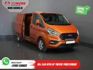 Ford Transit Custom Bestelbus 300 2.0 TDCI 130 pk Aut. L2 Limited BPM VRIJ! Bi-Xenon/ 2x Schuifdeur/ Standkachel/ Stoelverw./ Carplay/ Camera/ PDC/ LMV/ Cruis