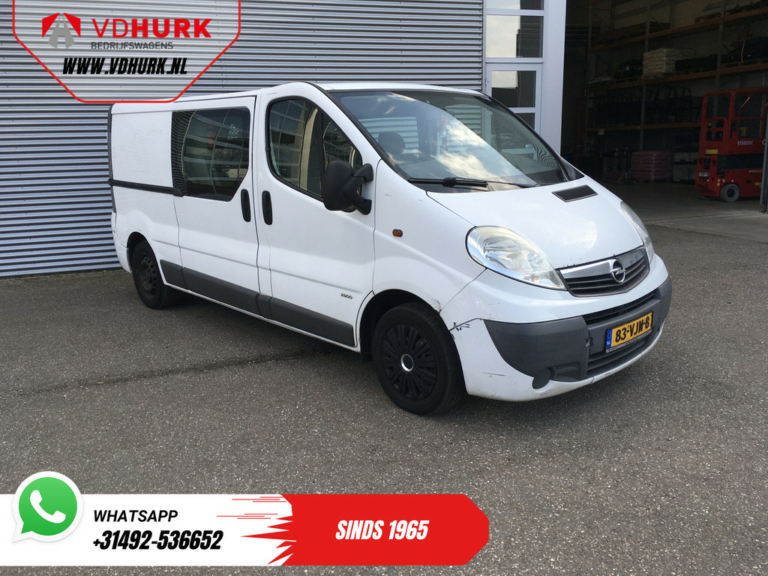Opel Vivaro Van 2.0 CDTI 115hp L2 DC Double Cab EXPORT ONLY MOT 01-2026/ 6 чол./ кондиціонер/ фаркоп